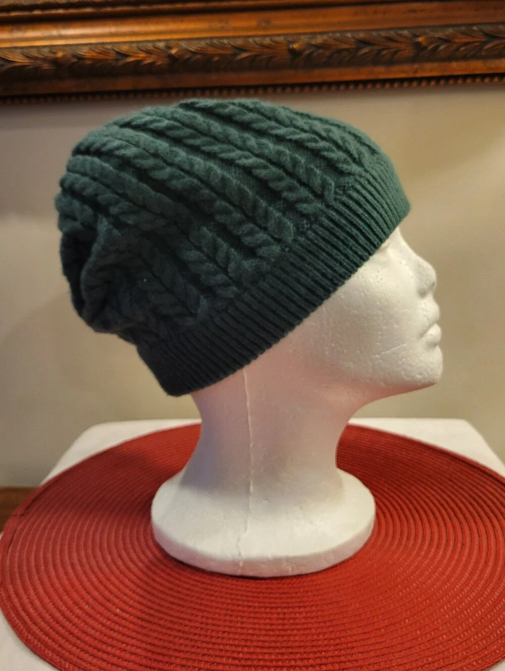 🌿EUC~Duluth Trading Co Teal Cable Knit Beanie